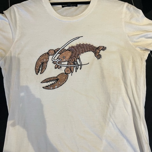 Lobster sequinned Markus Lupfer t-shirt - Picture 1 of 3